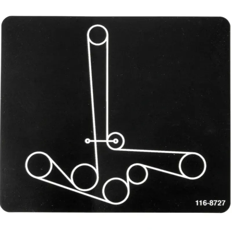 Exmark 116-8727 Decal-Belt Routing - Explore Premium Parts & Accessories for All Motor Vehicle Models< Exmark OEM Parts & Accessories