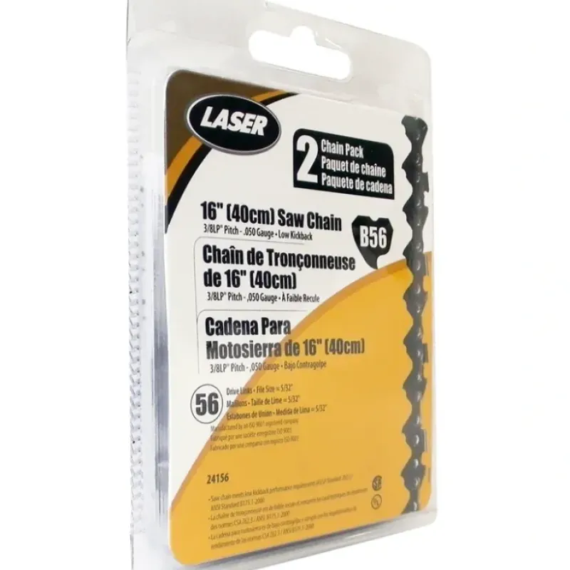 Laser 24156 Pack of 2 16" 3/8" LP .050" 56 DL Low Profile Chainsaw Chain Loops - Explore Premium Parts & Accessories for All Motor Vehicle Models< Laser Aftermarket Parts