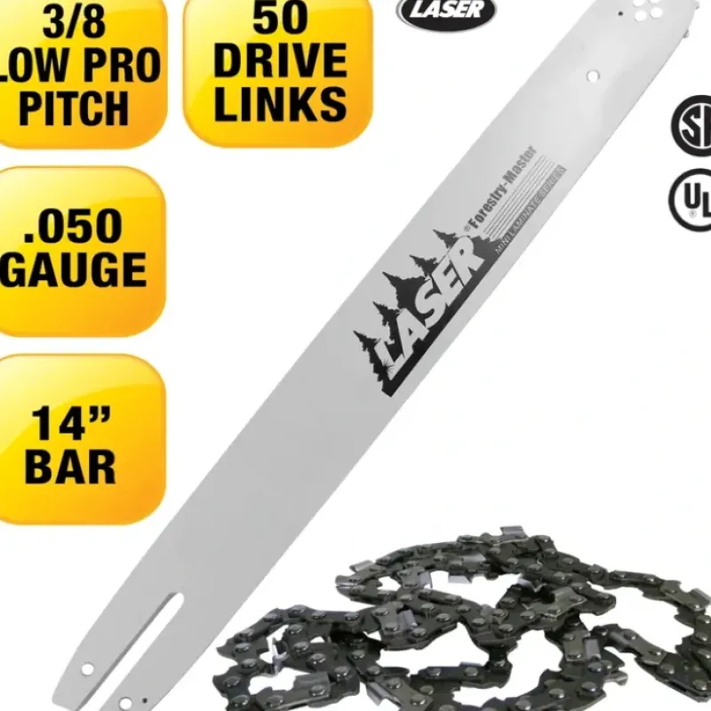 Laser 22626 14" 3/8" LP .050" 50 DL Chainsaw Bar & Chain Combo - Explore Premium Parts & Accessories for All Motor Vehicle Models< Laser Aftermarket Parts
