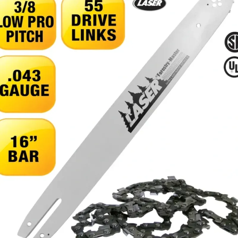 Laser 22625 16" 3/8" LP .043" 55 DL Chainsaw Bar & Chain Combo - Explore Premium Parts & Accessories for All Motor Vehicle Models< Laser Aftermarket Parts