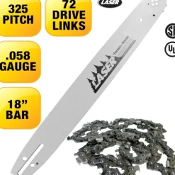 Laser 22633 18" .325" .058" 72 DL Chainsaw Bar & Chain Combo - Explore Premium Parts & Accessories for All Motor Vehicle Models< Laser Aftermarket Parts