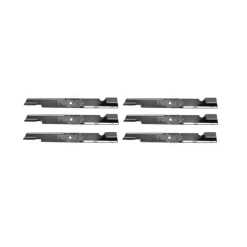 Fashion 6 Pack Notched High-Lift Lawn Mower Blades Fits Exmark 103-6404 130-6404-S - Explore Premium Parts & Accessories for All Motor Vehicle Models Rotary Parts & Accessories