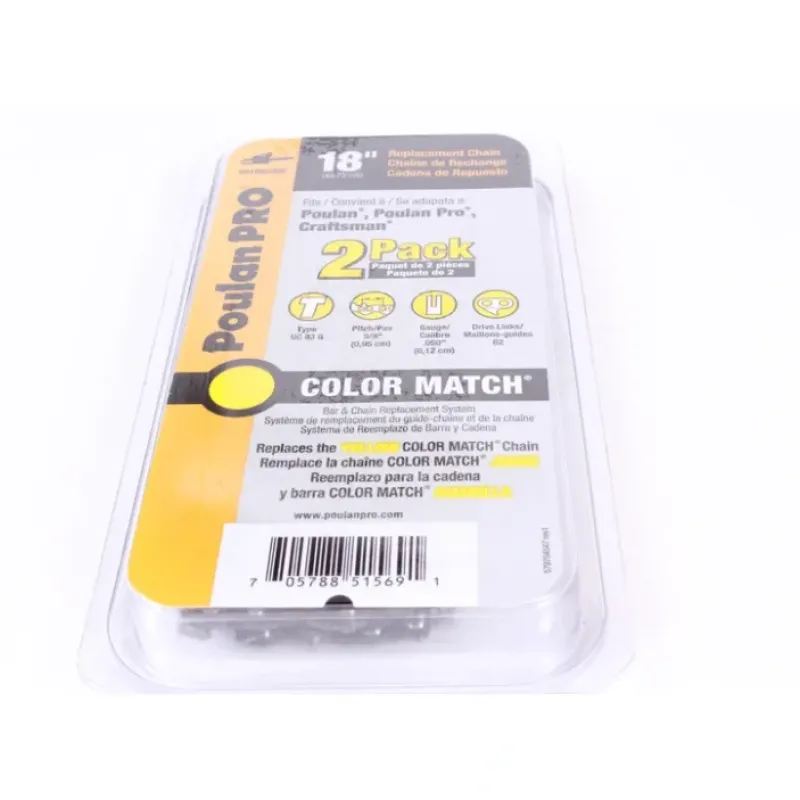 Pack of 2 Poulan 581562302 18" Chainsaw Chains 3/8" .050" 62DL UC83G - Explore Premium Parts & Accessories for All Motor Vehicle Models< Husqvarna Parts Genuine OEM