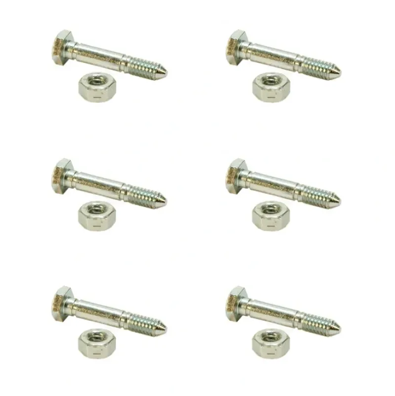 Hot 6 Pack Shear Pin & Nut For Ariens 51001500 John Deere AM136890 Snapper 7091550YP - Explore Premium Parts & Accessories for All Motor Vehicle Models Rotary Parts & Accessories