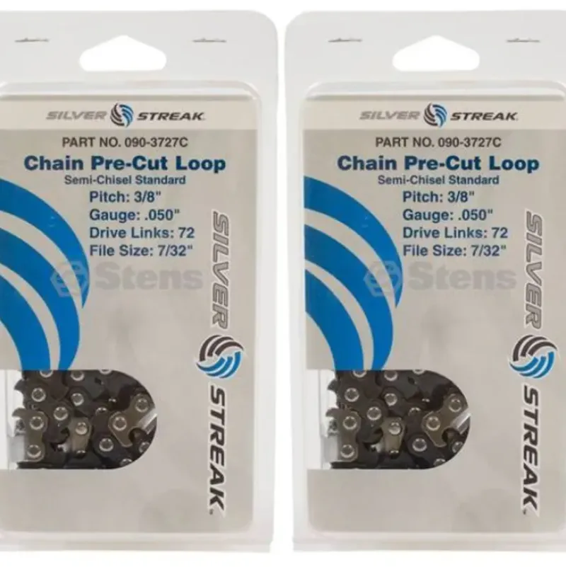 Stens Parts & Accessories|2 Pack Stens 090-3727C Chain Loop Clamshell 72DL 3/8" .050 S-Chisel Standard - Explore Premium Parts & Accessories for All Motor Vehicle Models