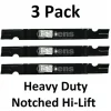 Store 3 Pack Stens 320-425 HD Notched Hi-Lift Blades Fits Grasshopper 320251 320253 - Explore Premium Parts & Accessories for All Motor Vehicle Models Stens Parts & Accessories