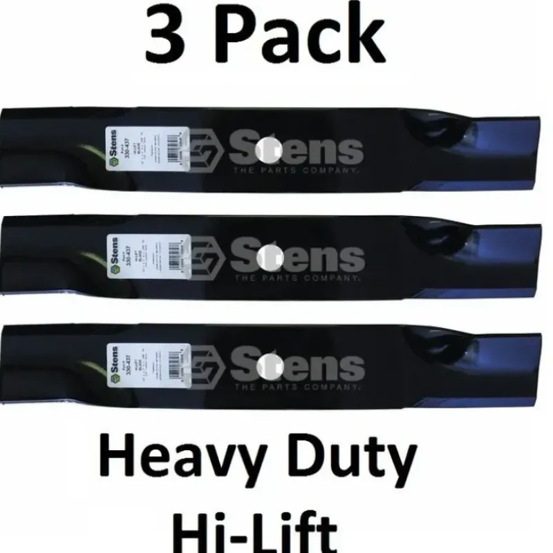 Shop 3 Pack Stens 330-437 Heavy Duty Hi-Lift Blade for John Deere TCU30317 - Explore Premium Parts & Accessories for All Motor Vehicle Models Stens Parts & Accessories