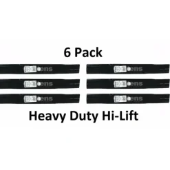 Store 6 Pack Stens 330-357 Heavy Duty Hi-Lift Blade for Lesco 050391 - Explore Premium Parts & Accessories for All Motor Vehicle Models Stens Parts & Accessories