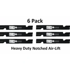 Fashion 6 Pack Stens 355-339 Heavy Duty Notched Air-Lift Blade for Toro 109-6873 - Explore Premium Parts & Accessories for All Motor Vehicle Models Stens Parts & Accessories