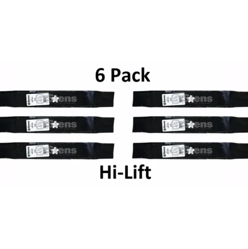 Outlet 6 Pack Stens 340-038 Hi-Lift Blade Fits Husqvarna 532157033 532170698 532176084 - Explore Premium Parts & Accessories for All Motor Vehicle Models Stens Parts & Accessories