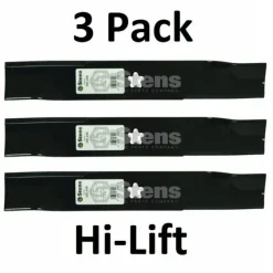 Store 3 Pack Stens 350-458 Hi-Lift Blade for Husqvarna Dixon Yazoo 539113425 - Explore Premium Parts & Accessories for All Motor Vehicle Models Stens Parts & Accessories