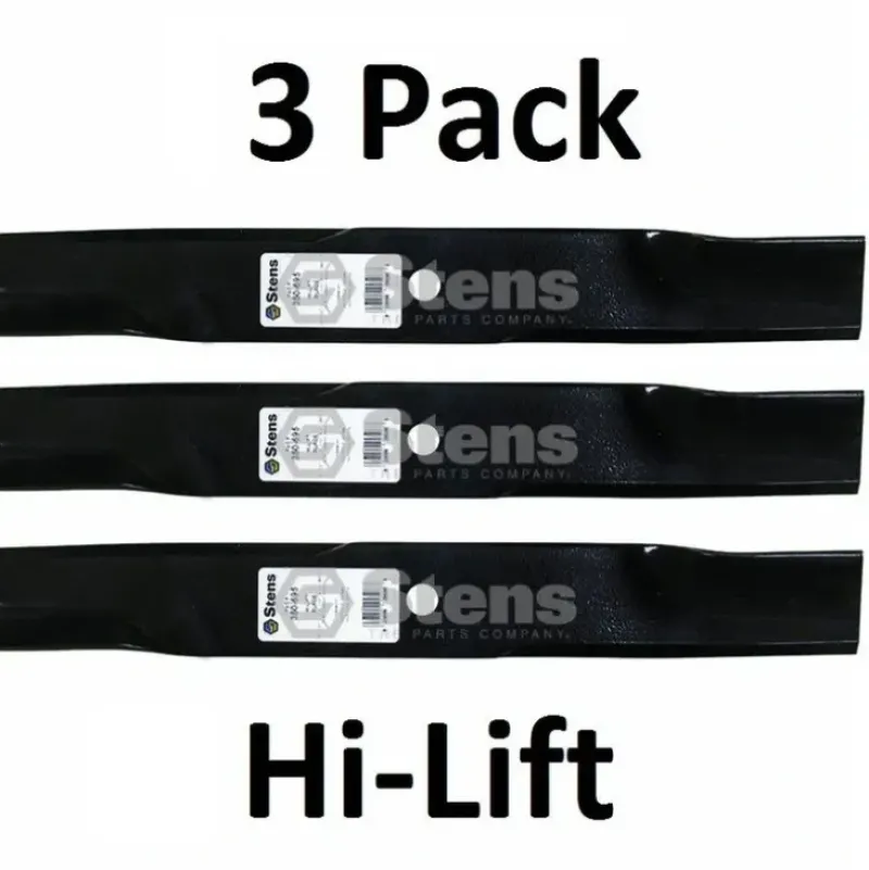 Best Sale 3 Pack Stens 350-695 Hi-Lift Blade for Hustler 797696 601124 54" - Explore Premium Parts & Accessories for All Motor Vehicle Models Stens Parts & Accessories
