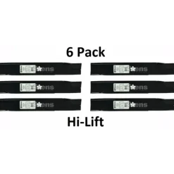 Online 6 Pack Stens 350-458 Hi-Lift Blade for Husqvarna Dixon Yazoo 539113425 - Explore Premium Parts & Accessories for All Motor Vehicle Models Stens Parts & Accessories