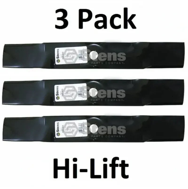 Fashion 3 Pack Stens 330-369 Hi-Lift Blade for John Deere M127500 M127673 M145476 - Explore Premium Parts & Accessories for All Motor Vehicle Models Stens Parts & Accessories
