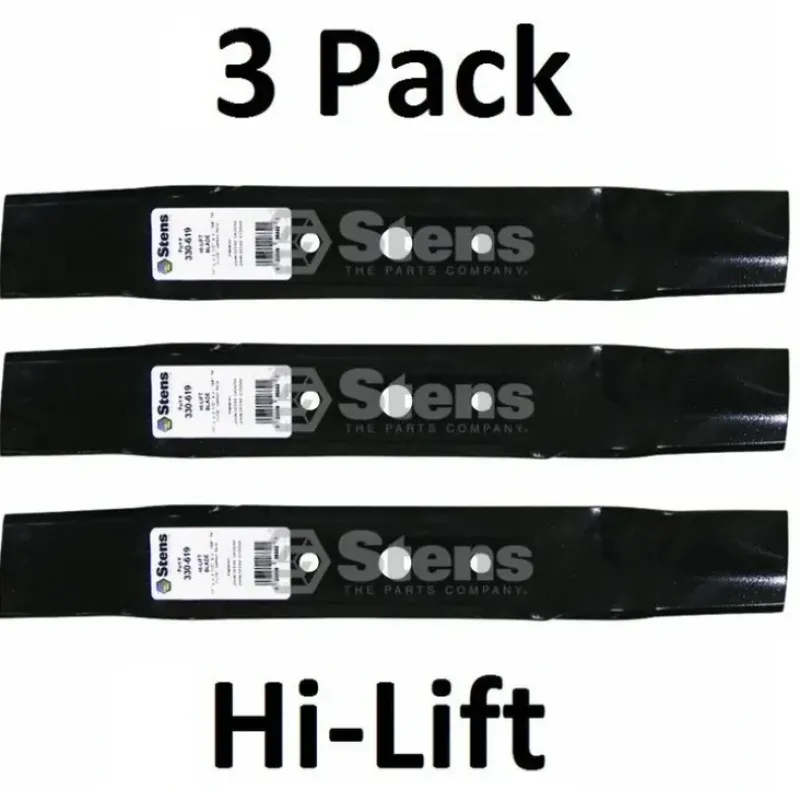 Sale 3 Pack Stens 330-619 Hi-Lift Blade for John Deere GX20250 GY20568 - Explore Premium Parts & Accessories for All Motor Vehicle Models Stens Parts & Accessories