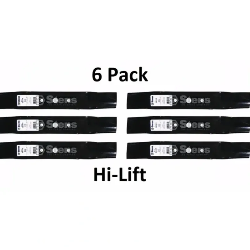 Store 6 Pack Stens 330-619 Hi-Lift Blade for John Deere GX20250 GY20568 - Explore Premium Parts & Accessories for All Motor Vehicle Models Stens Parts & Accessories