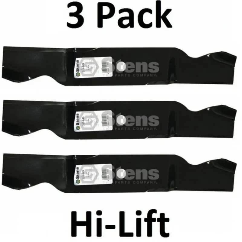 Sale 3 Pack Stens 325-849 Hi-Lift Mower Blade for Cub Cadet 759-3820 742-3013 - Explore Premium Parts & Accessories for All Motor Vehicle Models Stens Parts & Accessories