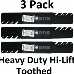 Shop 3 Pack Stens 302-818 Hi-Lift Toothed Blade for Husqvarna 539100341 539101485 - Explore Premium Parts & Accessories for All Motor Vehicle Models Stens Parts & Accessories