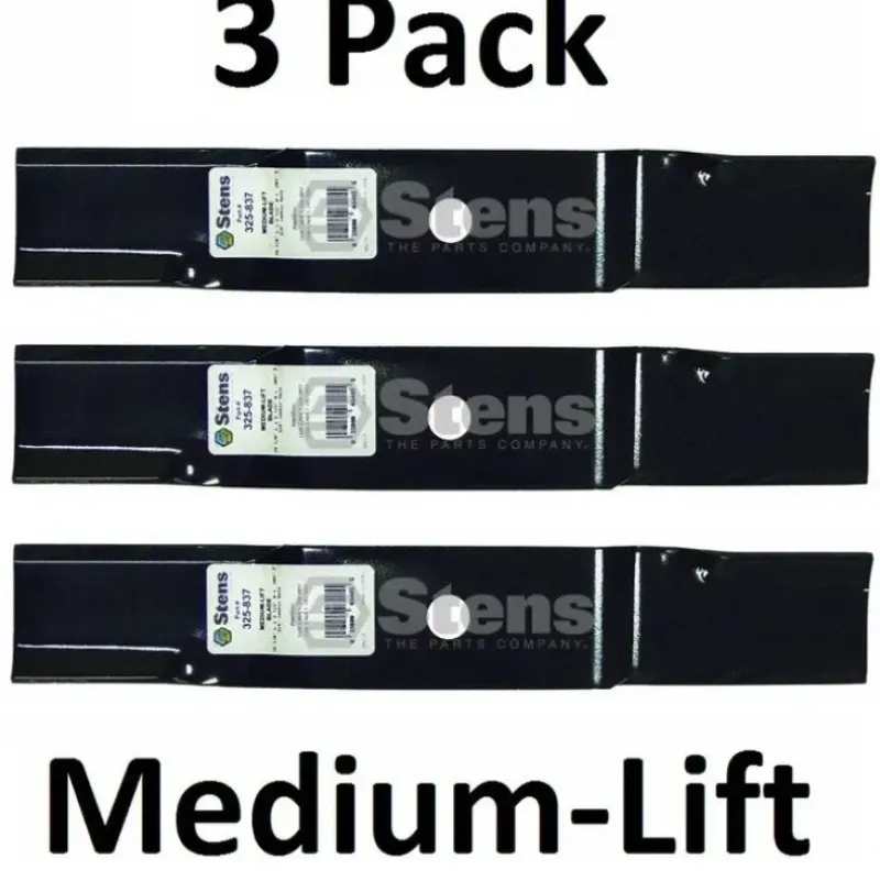 Sale 3 Pack Stens 325-837 Medium-Lift Blade for Cub Cadet 59704-C1 742-3002 759-3812 - Explore Premium Parts & Accessories for All Motor Vehicle Models Stens Parts & Accessories