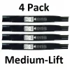 Online 4 Pack Stens 350-227 Medium-Lift Blade for Toro 110-6568-03 - Explore Premium Parts & Accessories for All Motor Vehicle Models Stens Parts & Accessories