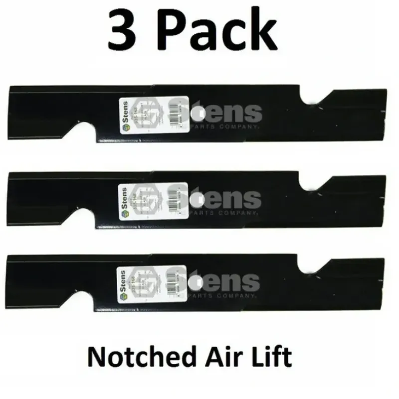 Best Sale 3 Pack Stens 335-168 Notched Air Lift Blade for Toro Toro: 1-323515 103-2527 - Explore Premium Parts & Accessories for All Motor Vehicle Models Stens Parts & Accessories