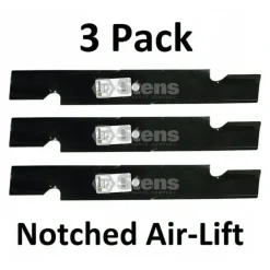 Fashion 3 Pack Stens 340-099 Notched Air-Lift Blade for Scag 481708 481712 482879 48304 - Explore Premium Parts & Accessories for All Motor Vehicle Models Stens Parts & Accessories