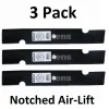 Discount 3 Pack Stens 340-109 Notched Air-Lift Blade for Great Dane D18086 GDU10230 - Explore Premium Parts & Accessories for All Motor Vehicle Models Stens Parts & Accessories