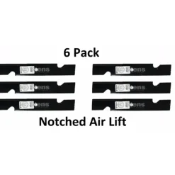 New 6 Pack Stens 335-168 Notched Air Lift Blade for Gravely 00273000 04919100 - Explore Premium Parts & Accessories for All Motor Vehicle Models Stens Parts & Accessories
