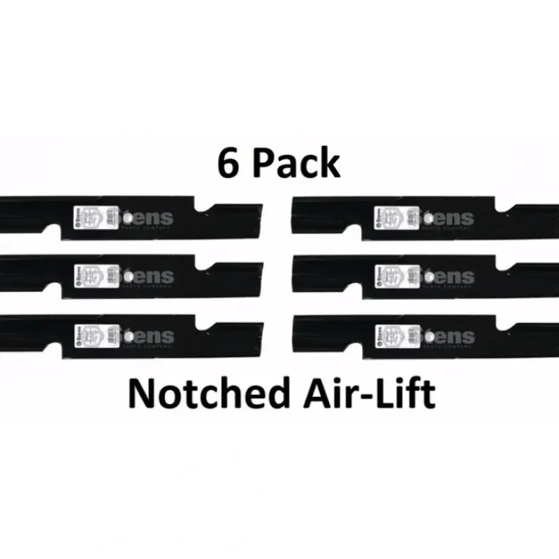 Store 6 Pack Stens 340-121 Notched Air Lift Blade for Encore 823004 Gravely GDU10231 - Explore Premium Parts & Accessories for All Motor Vehicle Models Stens Parts & Accessories