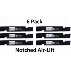 Shop 6 Pack Stens 340-109 Notched Air-Lift Blade for Snapper 7075771BZYP 75771 1-7043 - Explore Premium Parts & Accessories for All Motor Vehicle Models Stens Parts & Accessories