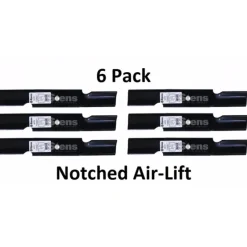 Flash Sale 6 Pack Stens 340-874 Notched Air-Lift Blade Fits Scag 482877 - Explore Premium Parts & Accessories for All Motor Vehicle Models Stens Parts & Accessories
