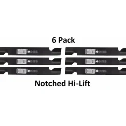 Shop 6 Pack Stens 355-036 Notched Blade Fits Exmark 103-2530-S 103-1580-S 103-0301 - Explore Premium Parts & Accessories for All Motor Vehicle Models Stens Parts & Accessories