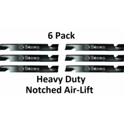 Fashion 6 Pack Stens 315-872 Notched HD Air-Lift Blade for Snapper 7017081 7075770BZYP - Explore Premium Parts & Accessories for All Motor Vehicle Models Stens Parts & Accessories