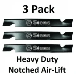 Sale 3 Pack Stens 315-872 Notched Heavy Duty Air-Lift Blade for Snapper Pro 5020842 - Explore Premium Parts & Accessories for All Motor Vehicle Models Stens Parts & Accessories