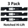 New 3 Pack Stens 355-291 Notched Hi-Lift Blade for Toro 109-6873 - Explore Premium Parts & Accessories for All Motor Vehicle Models Stens Parts & Accessories