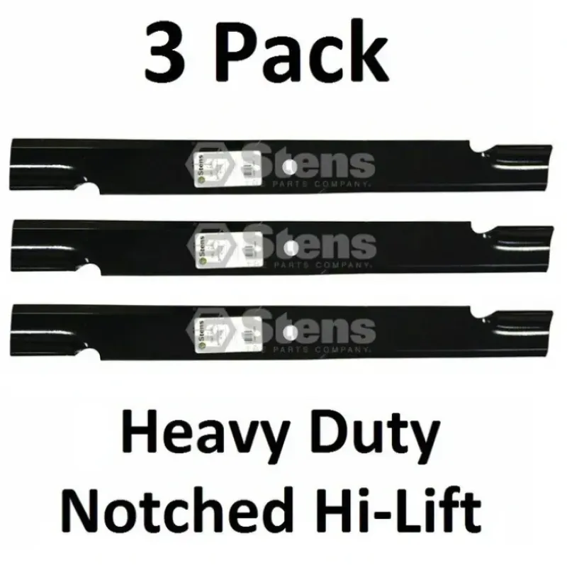 Shop 3 Pack Stens 340-130 Notched Hi-Lift Blade for Scag 48112 48113 481701 481709 - Explore Premium Parts & Accessories for All Motor Vehicle Models Stens Parts & Accessories