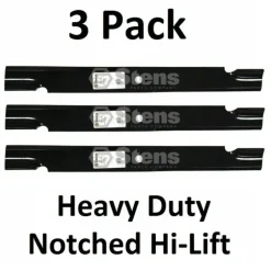 Sale 3 Pack Stens 340-130 Notched Hi-Lift Blade for Toro 105-7784 105-7784-03 - Explore Premium Parts & Accessories for All Motor Vehicle Models Stens Parts & Accessories