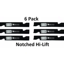 New 6 Pack Stens 310-003 Notched Hi-Lift Blade for Husqvarna 539100340 Lesco 050227 - Explore Premium Parts & Accessories for All Motor Vehicle Models Stens Parts & Accessories