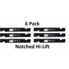 Best Sale 6 Pack Stens 355-117 Notched Hi-Lift Blade Fits Exmark 103-2531-S 1-643097 - Explore Premium Parts & Accessories for All Motor Vehicle Models Stens Parts & Accessories