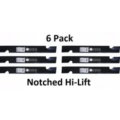 Sale 6 Pack Stens 355-343 Notched Hi-Lift Blade For Exmark 103-6393 103-6398 103-6403 - Explore Premium Parts & Accessories for All Motor Vehicle Models Stens Parts & Accessories