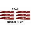 Flash Sale 6 Pack Stens 355-419 Notched Hi-Lift Blade Fits Exmark 109-6462-S 109-9392-S - Explore Premium Parts & Accessories for All Motor Vehicle Models Stens Parts & Accessories