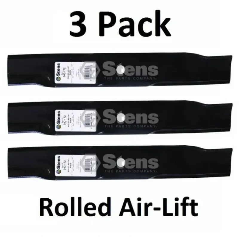 Store 3 Pack Stens 340-172 Rolled Air-Lift Blade for Scag 48110 481706 482462 482877 - Explore Premium Parts & Accessories for All Motor Vehicle Models Stens Parts & Accessories