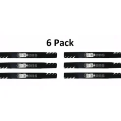 New 6 Pack Stens 302-625 Toothed Blade for Scag 48112 48113 481701 481709 482694 72" - Explore Premium Parts & Accessories for All Motor Vehicle Models Stens Parts & Accessories