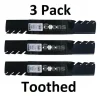 Best Sale 3 Pack Stens 302-448 Toothed Blade for Toro 112-0931 98024 54" GT2300 - Explore Premium Parts & Accessories for All Motor Vehicle Models Stens Parts & Accessories