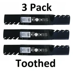 Best Sale 3 Pack Stens 302-448 Toothed Blade for Toro 112-0931 98024 54" GT2300 - Explore Premium Parts & Accessories for All Motor Vehicle Models Stens Parts & Accessories