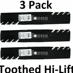 Shop 3 Pack Stens 302-817 Toothed Hi-Lift Blade for Scag 481710 483316 - Explore Premium Parts & Accessories for All Motor Vehicle Models Stens Parts & Accessories