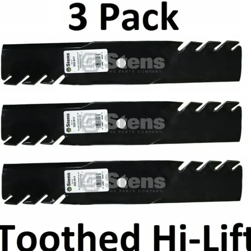 Shop 3 Pack Stens 302-817 Toothed Hi-Lift Blade for Scag 481710 483316 - Explore Premium Parts & Accessories for All Motor Vehicle Models Stens Parts & Accessories