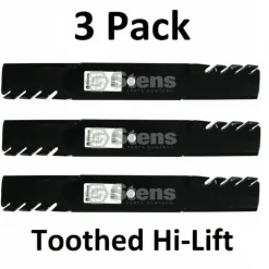 Best 3 Pack Stens 302-820 Toothed Hi-Lift Blade for Bad Boy 038-6002-00 038-6050-00 - Explore Premium Parts & Accessories for All Motor Vehicle Models Stens Parts & Accessories