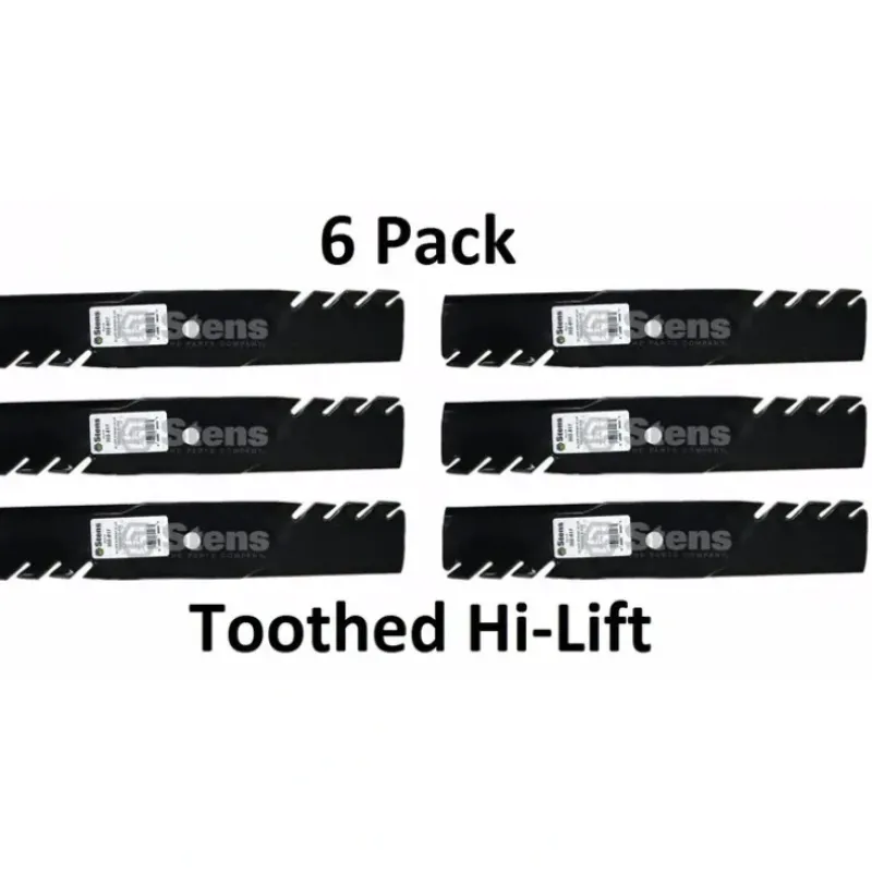 Outlet 6 Pack Stens 302-817 Toothed Hi-Lift Blade for Lesco 021871 050111 - Explore Premium Parts & Accessories for All Motor Vehicle Models Stens Parts & Accessories