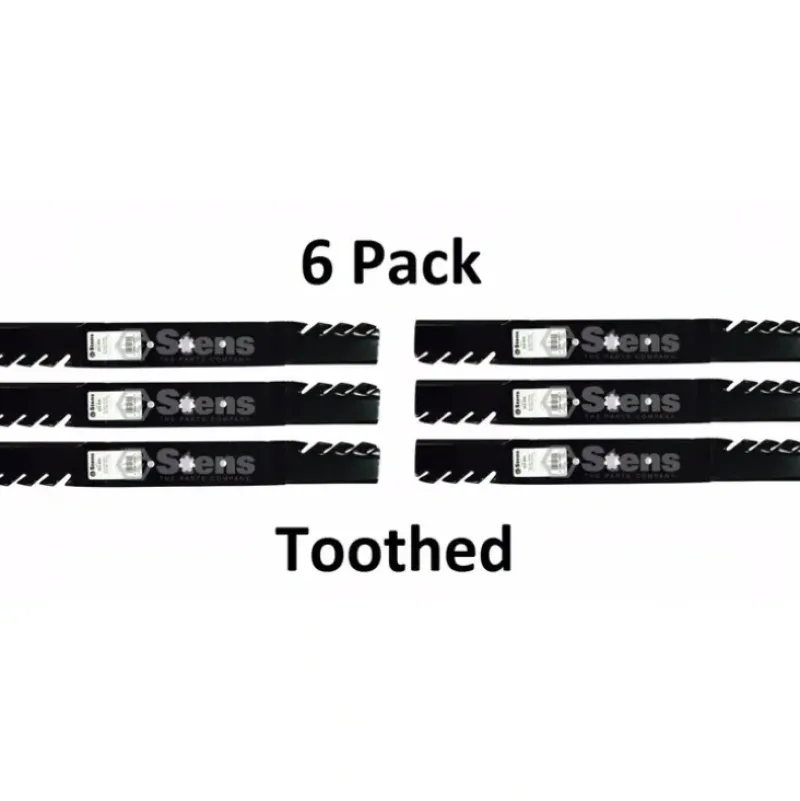 Discount 6 Pack Stens 302-456 Toothed Mower Blade for John Deere GX22151 - Explore Premium Parts & Accessories for All Motor Vehicle Models Stens Parts & Accessories